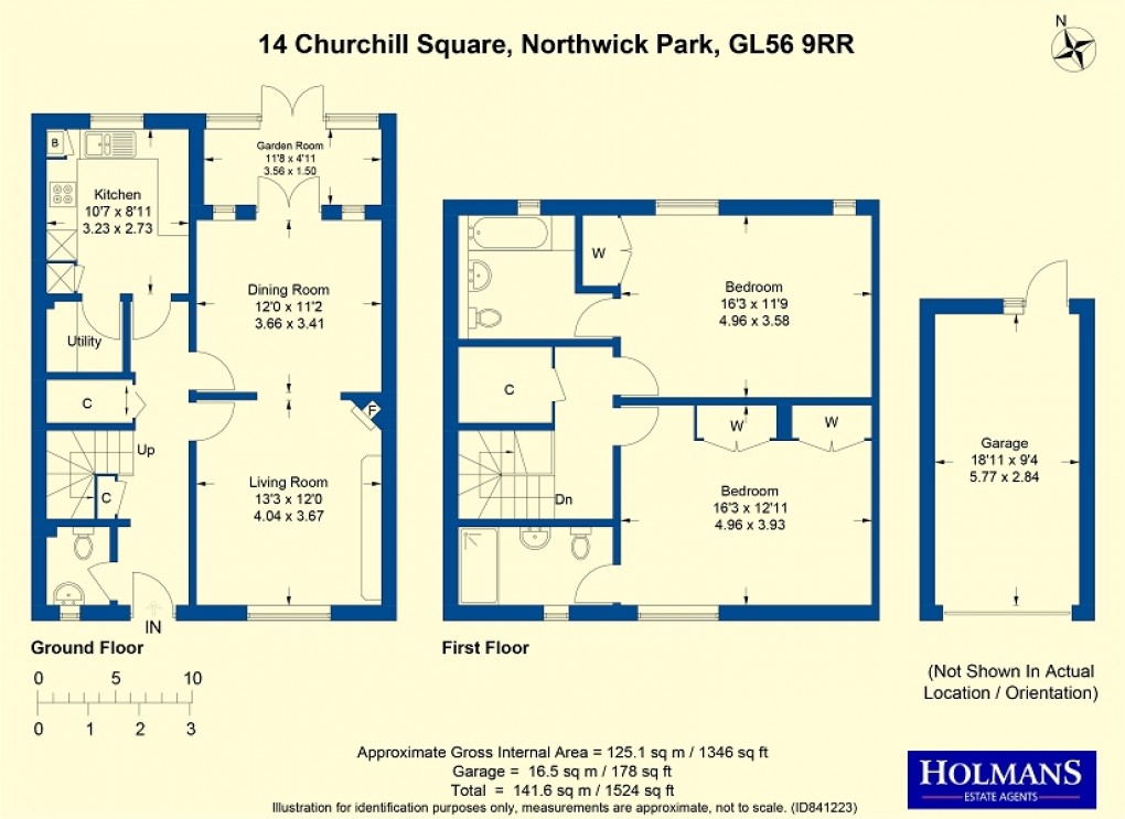 Floorplan for Churchill Square, Northwick Park, Blockley, Moreton-in-Marsh, Gloucestershire. GL56 9RR
