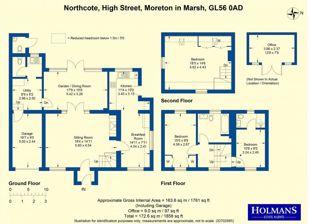 Floorplan for High Street, Moreton-in-Marsh, Gloucestershire. GL56 0AD