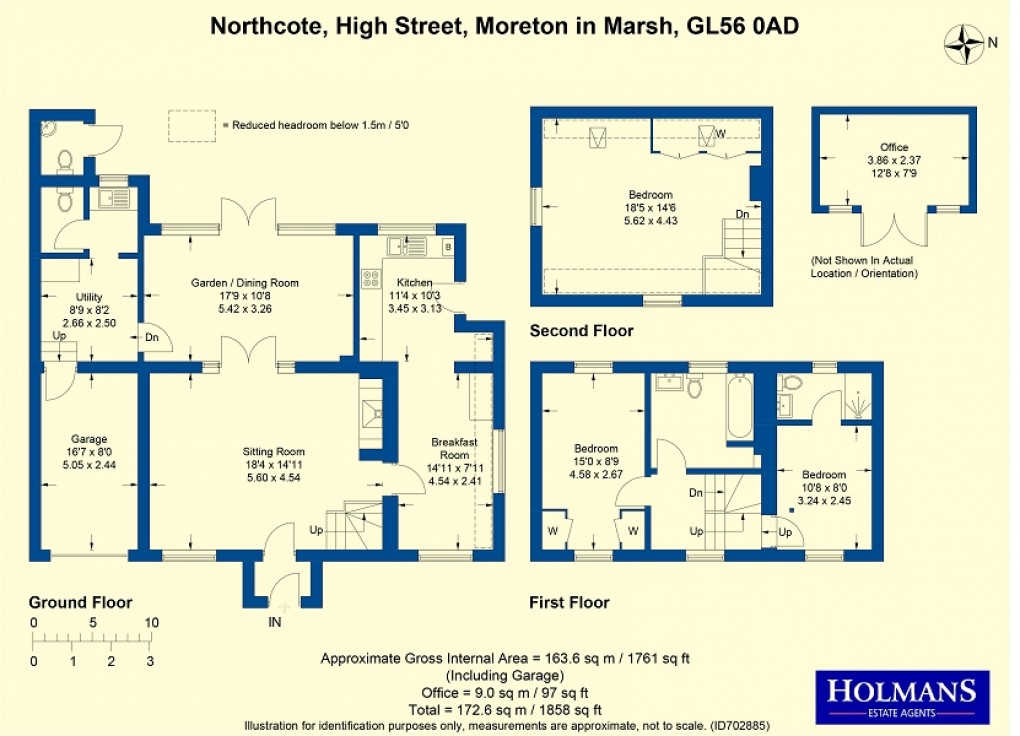Floorplan for High Street, Moreton-in-Marsh, Gloucestershire. GL56 0AD