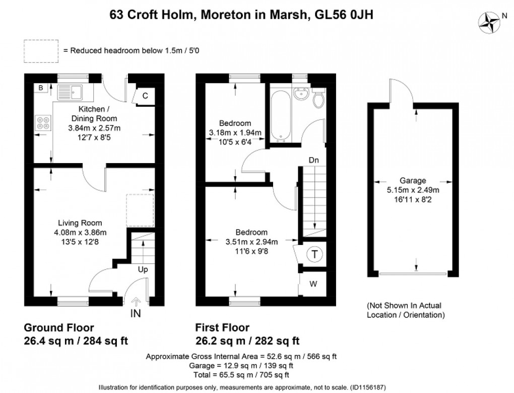 Floorplan for Croft Holm, Moreton-in-Marsh, Gloucestershire. GL56 0JH