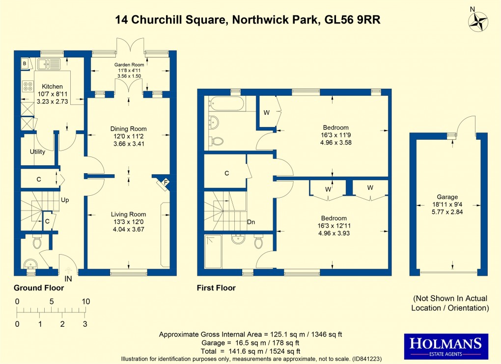 Floorplan for Churchill Square, Northwick Park, Blockley, Moreton-in-Marsh, Gloucestershire. GL56 9RR