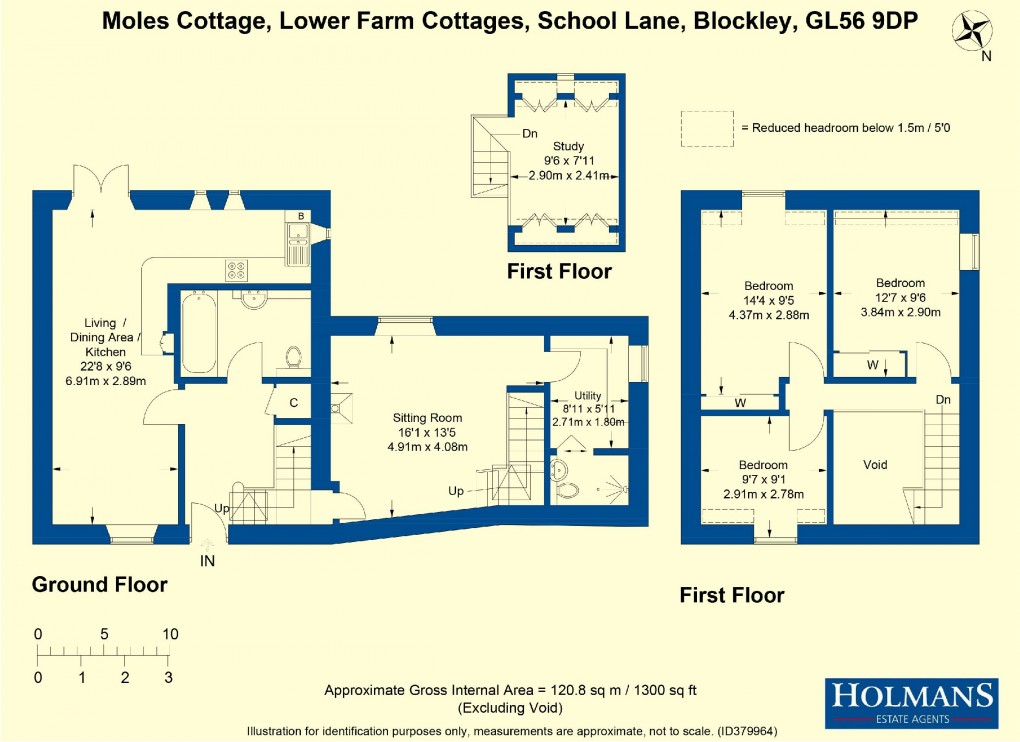 Floorplan for Blockley, Moreton-in-Marsh, Gloucestershire. GL56 9DP