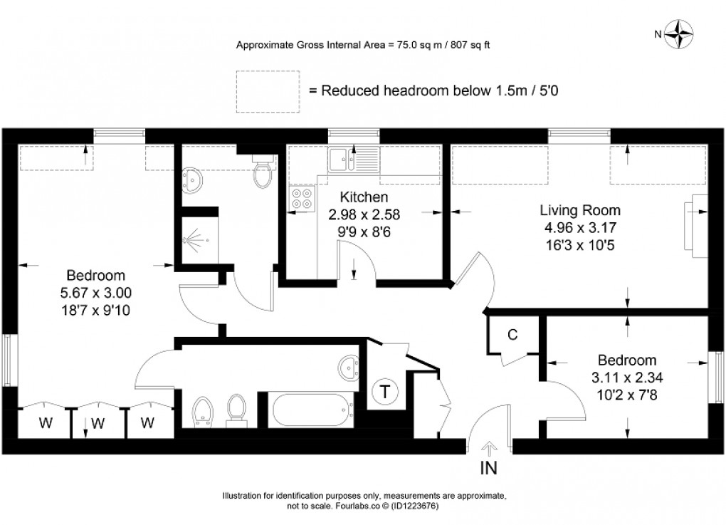 Floorplan for The Grange, Moreton-in-Marsh, Gloucestershire. GL56 0AU