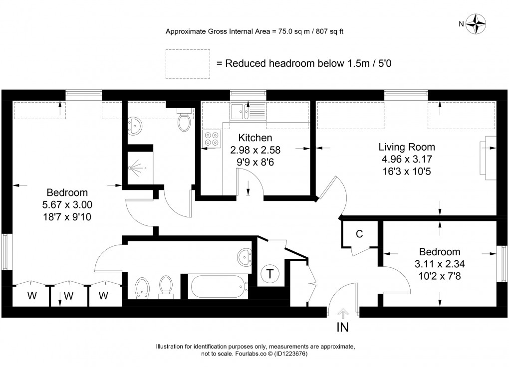 Floorplan for The Grange, Moreton-in-Marsh, Gloucestershire. GL56 0AU