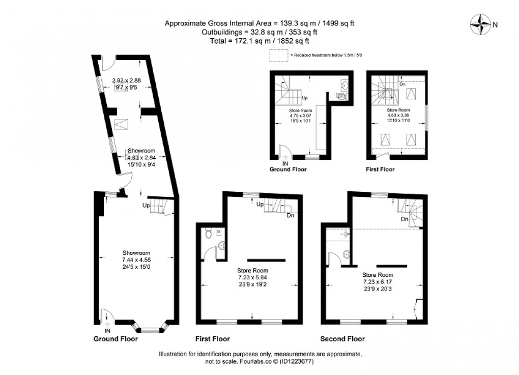 Floorplan for High Street, Moreton-in-Marsh, Gloucestershire. GL56 0AD
